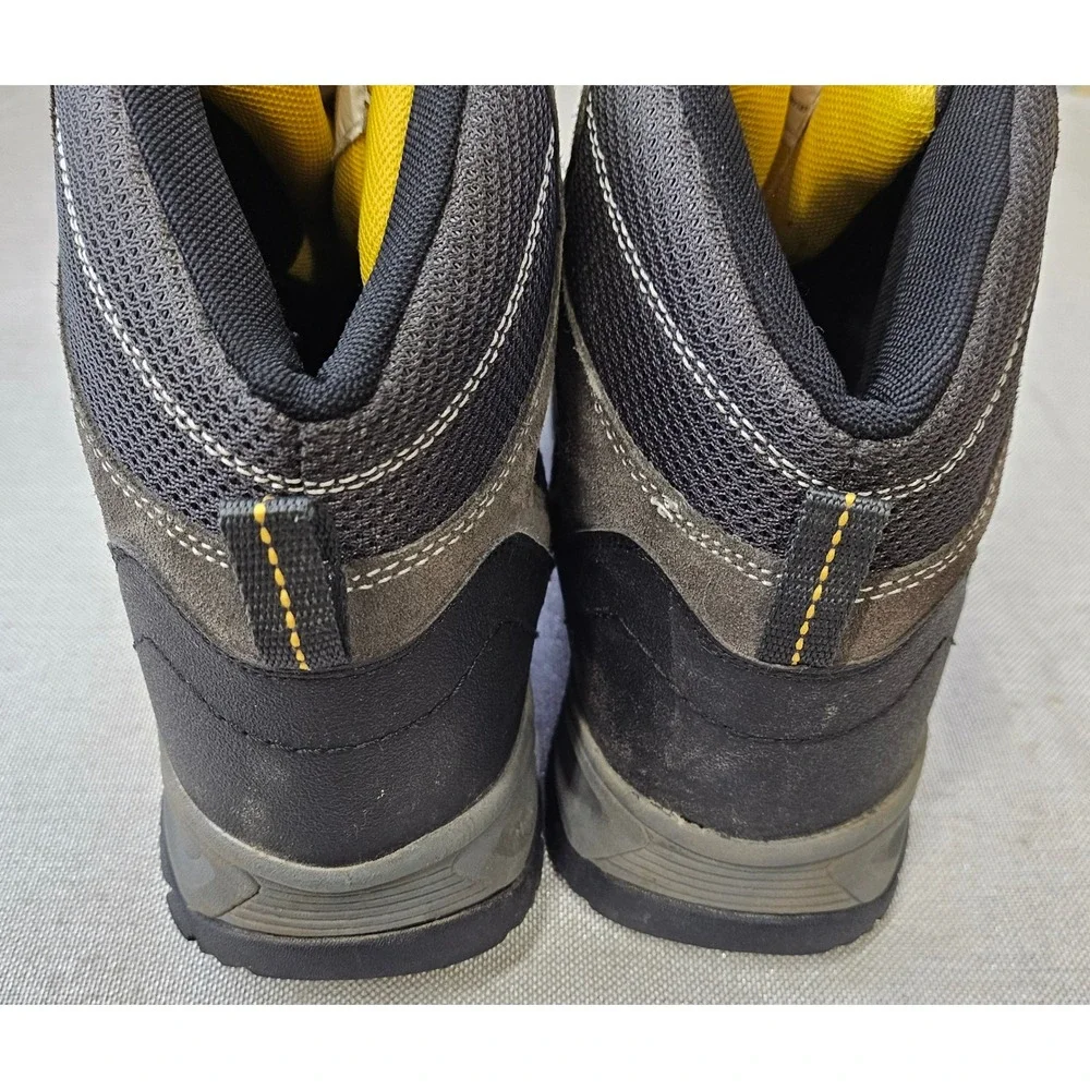 Junction Hiking Boots Mens 11.5 Gray Black Leather Mesh Mid Top Outdoor 341059